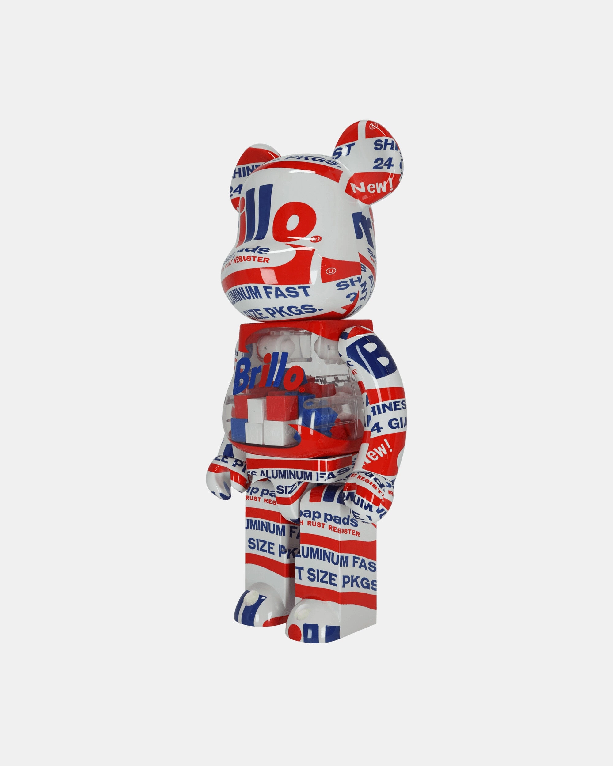 1000% Andy Warhol Brillo Be@rbrick Multicolor
