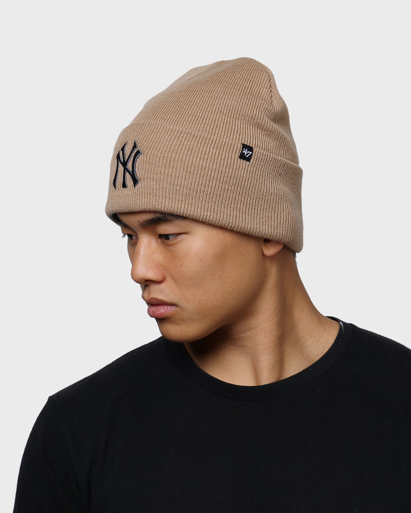 47 Brand New York Yankees Haymaker Cuff Knit Beanie Khaki