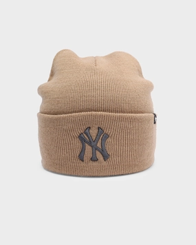 47 Brand New York Yankees Haymaker Cuff Knit Beanie Khaki