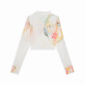   KidSuper Wmns L/S Mesh Top 'Sugared Almond'