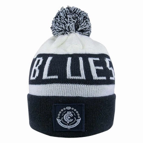 Adult's AFL Carlton Blues Football Club Bar Beanie