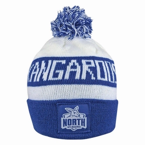 Adult's AFL North Melbourne Kangaroos Football Club Bar Beanie