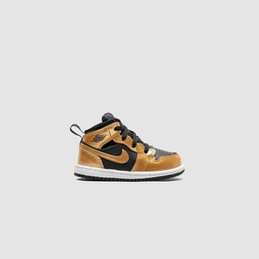 AIR JORDAN 1 MID SE (TD) BLACK & GOLD