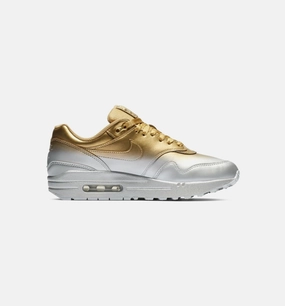 Air Max 1 LX Spray Paint Womens Shoe - Metallic Silver/Metallic Gold