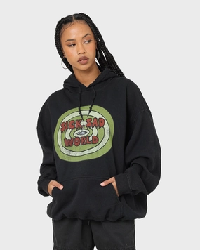 American Thrift X Daria Sick Sad World Vintage Hoodie Black Wash