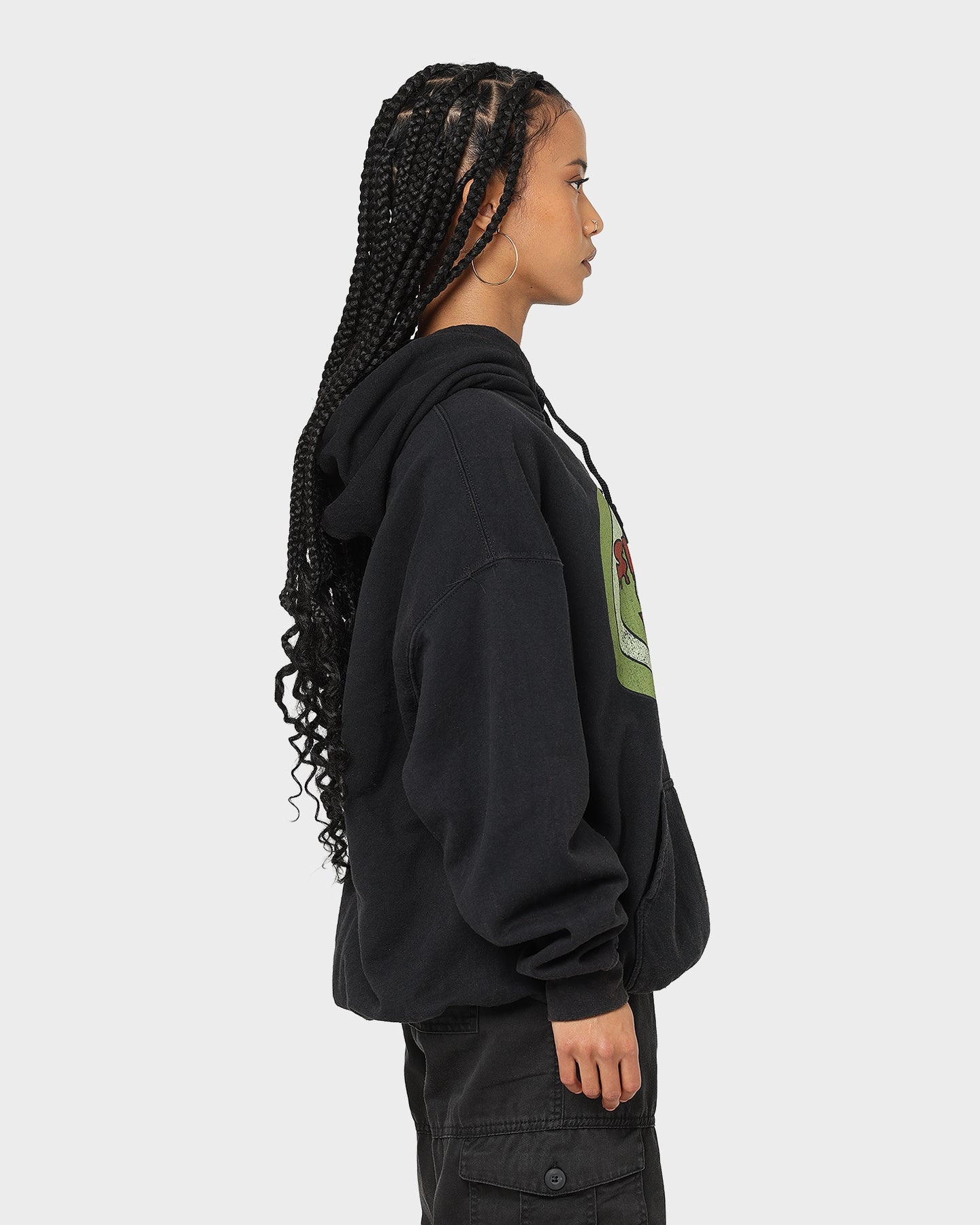 American Thrift X Daria Sick Sad World Vintage Hoodie Black Wash