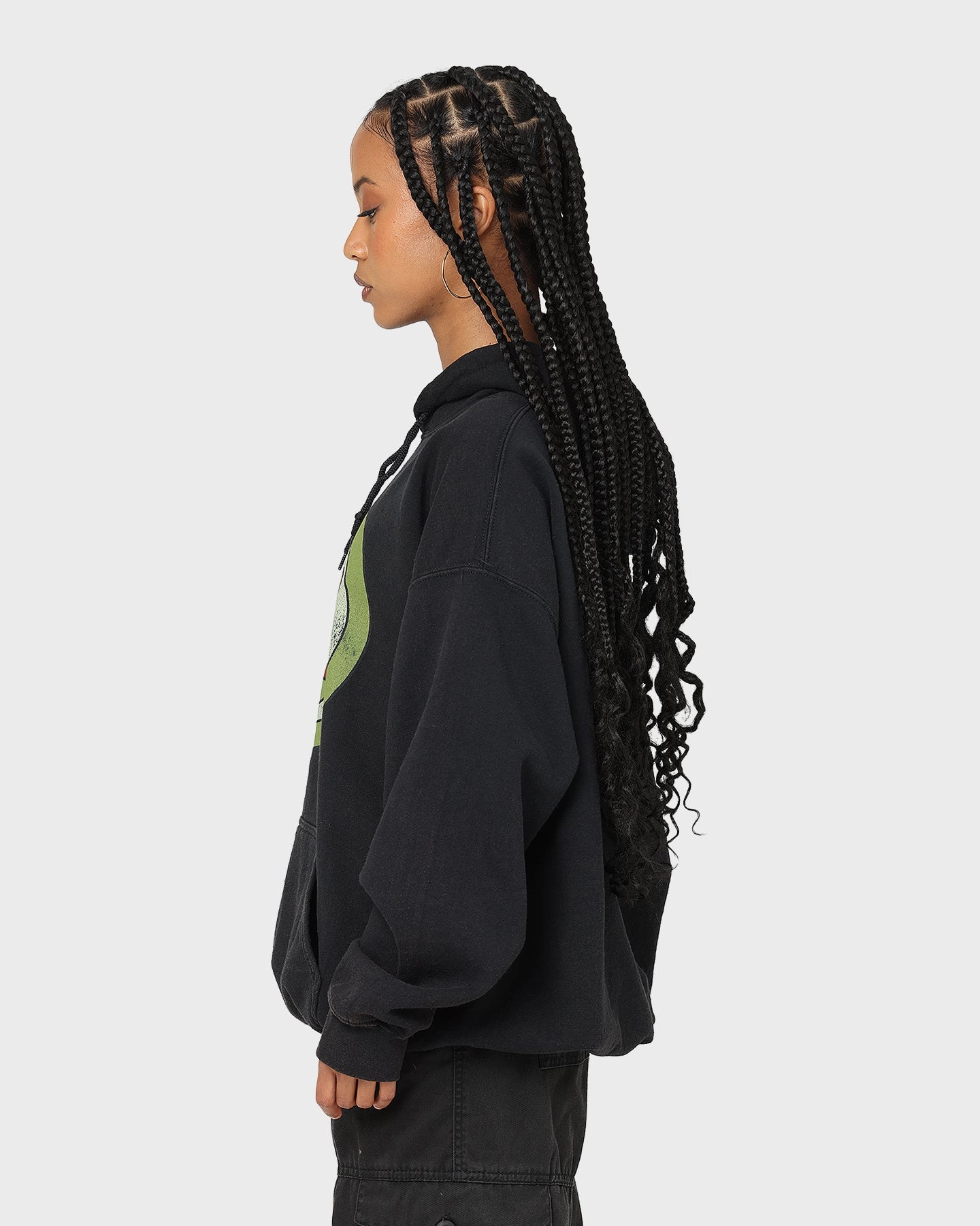 American Thrift X Daria Sick Sad World Vintage Hoodie Black Wash