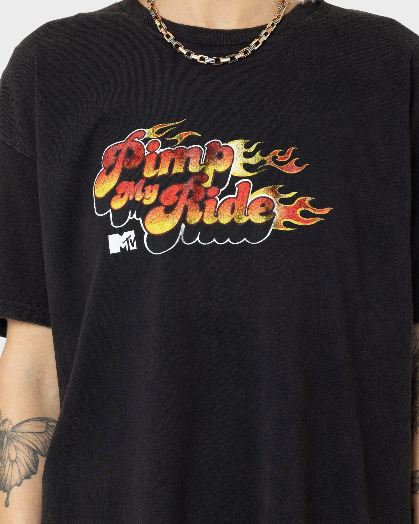 American Thrift X MTV Pimp My Ride Vintage T-Shirt Black Wash