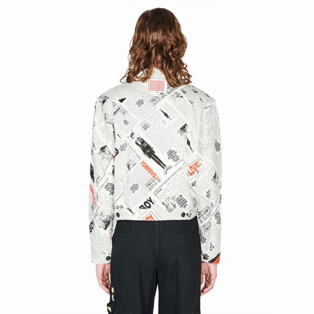 Art Denim Jacket 'RGB Newspaper'