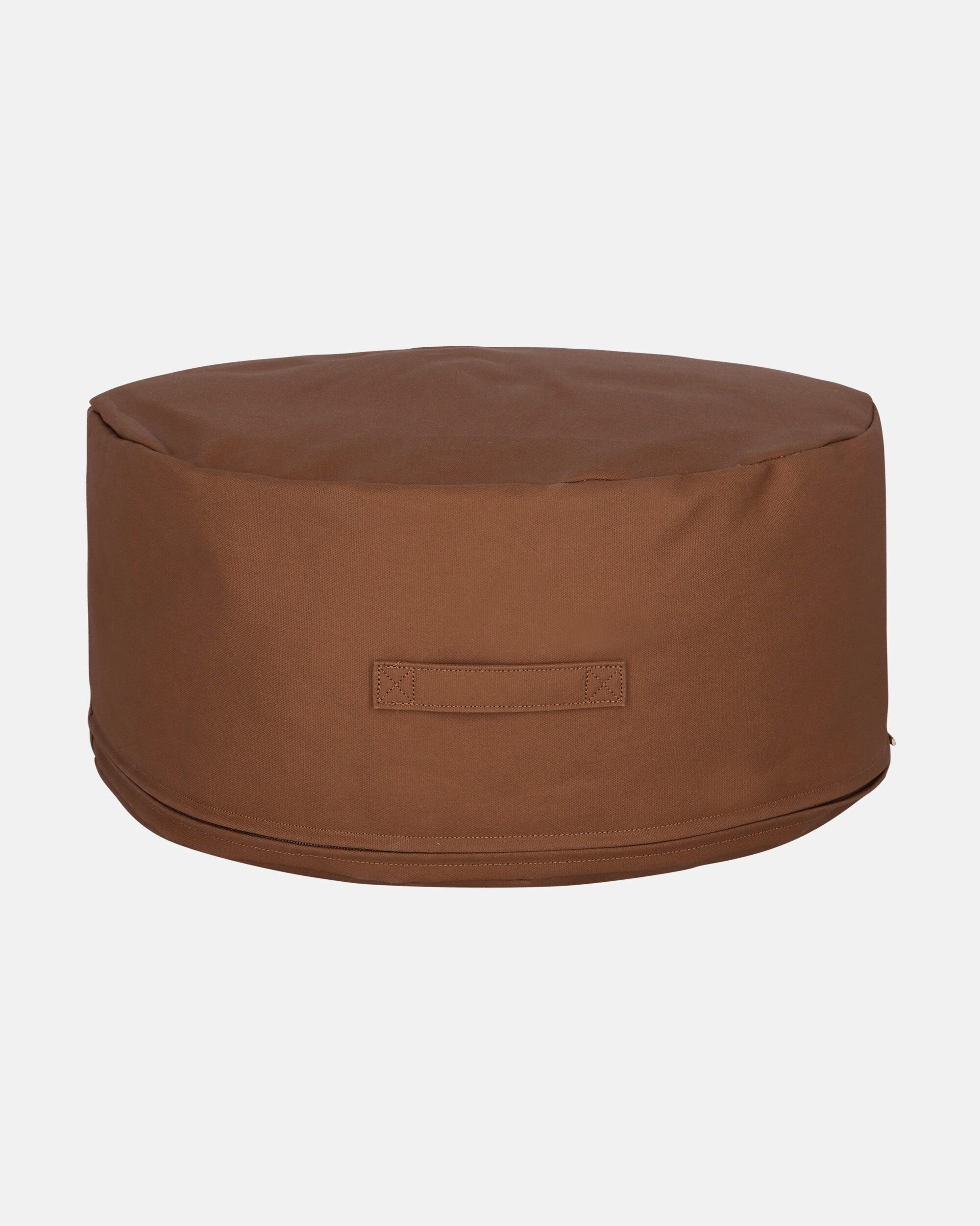 Canvas Pouf Hamilton Brown