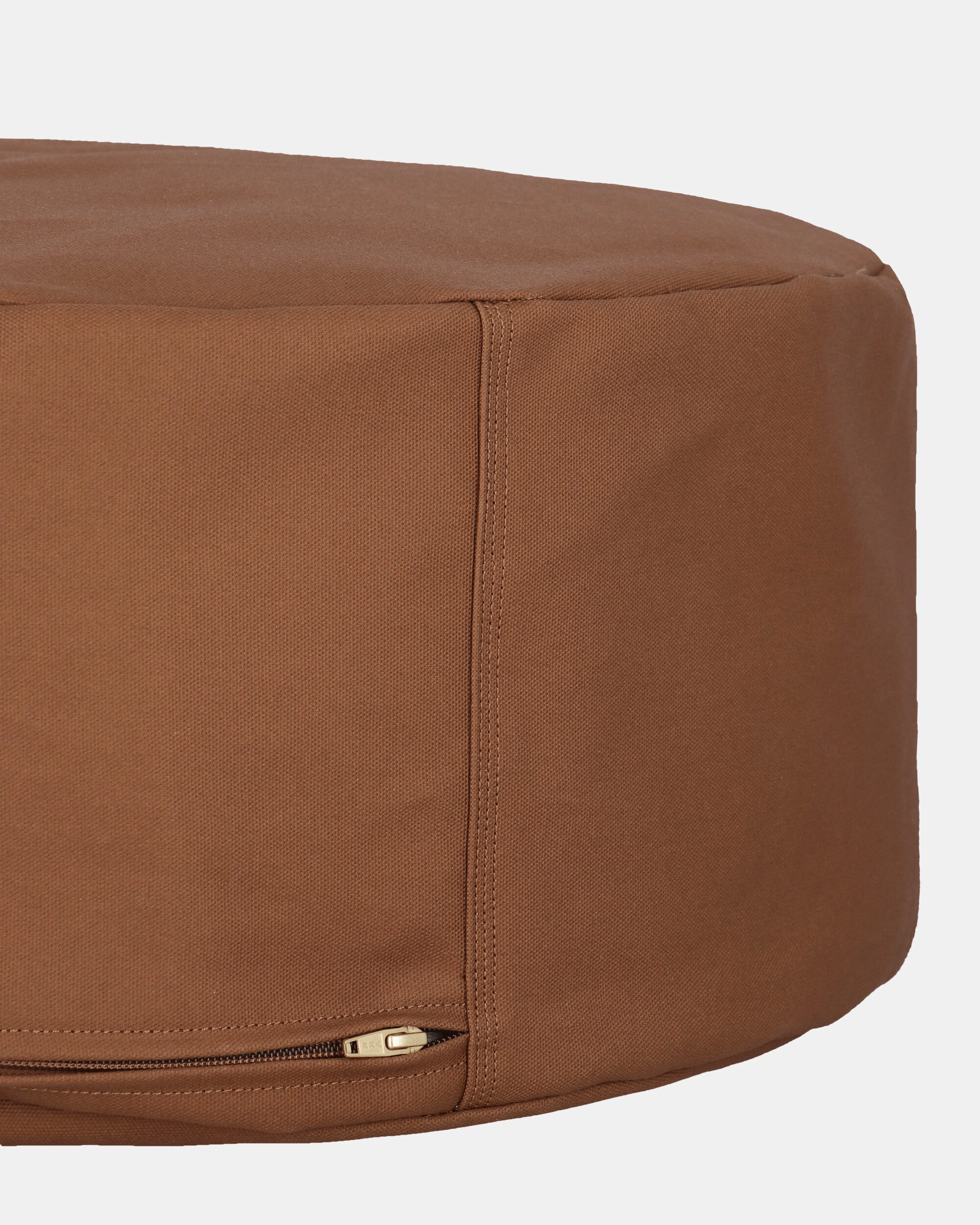 Canvas Pouf Hamilton Brown