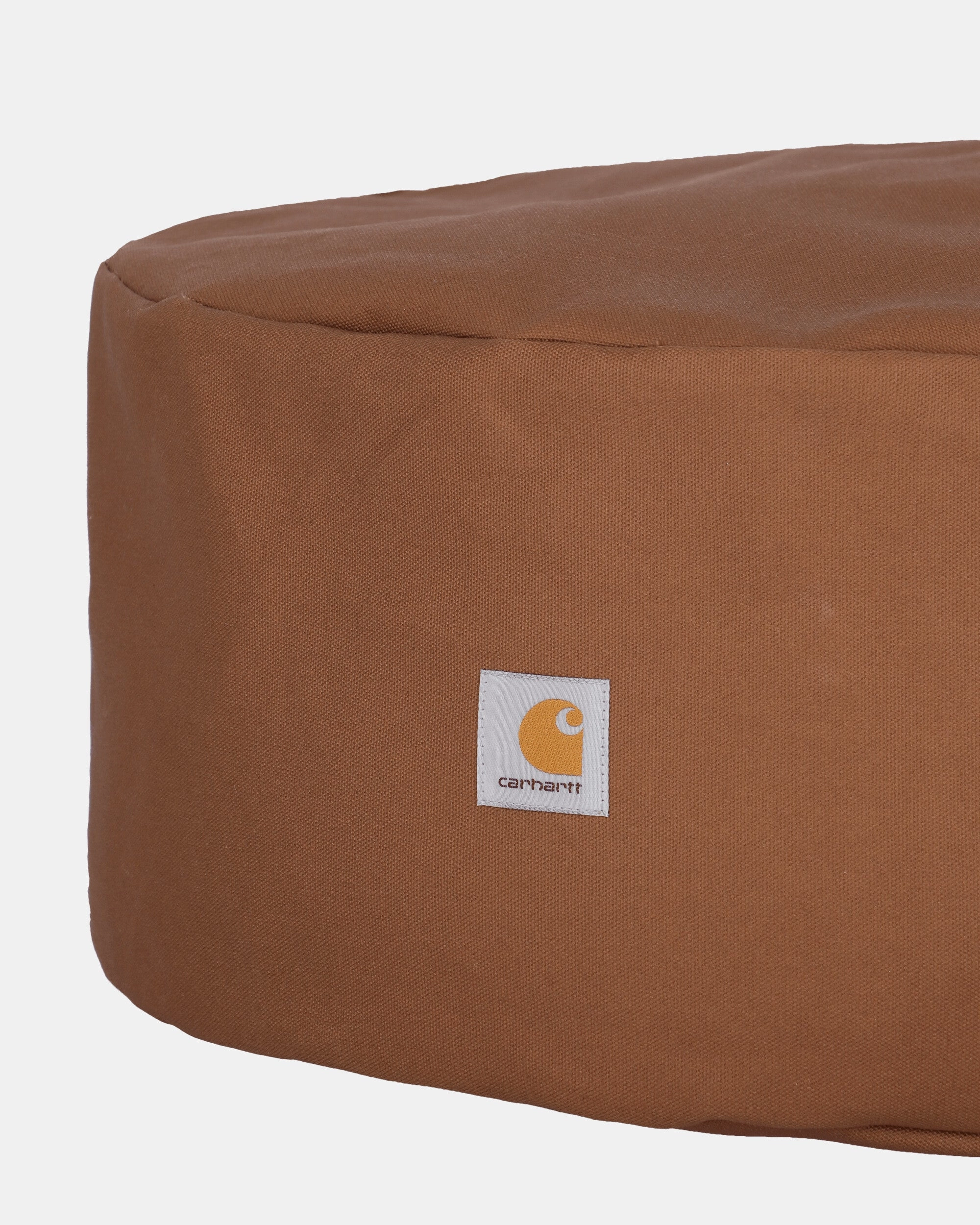 Canvas Pouf Hamilton Brown