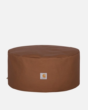 Canvas Pouf Hamilton Brown
