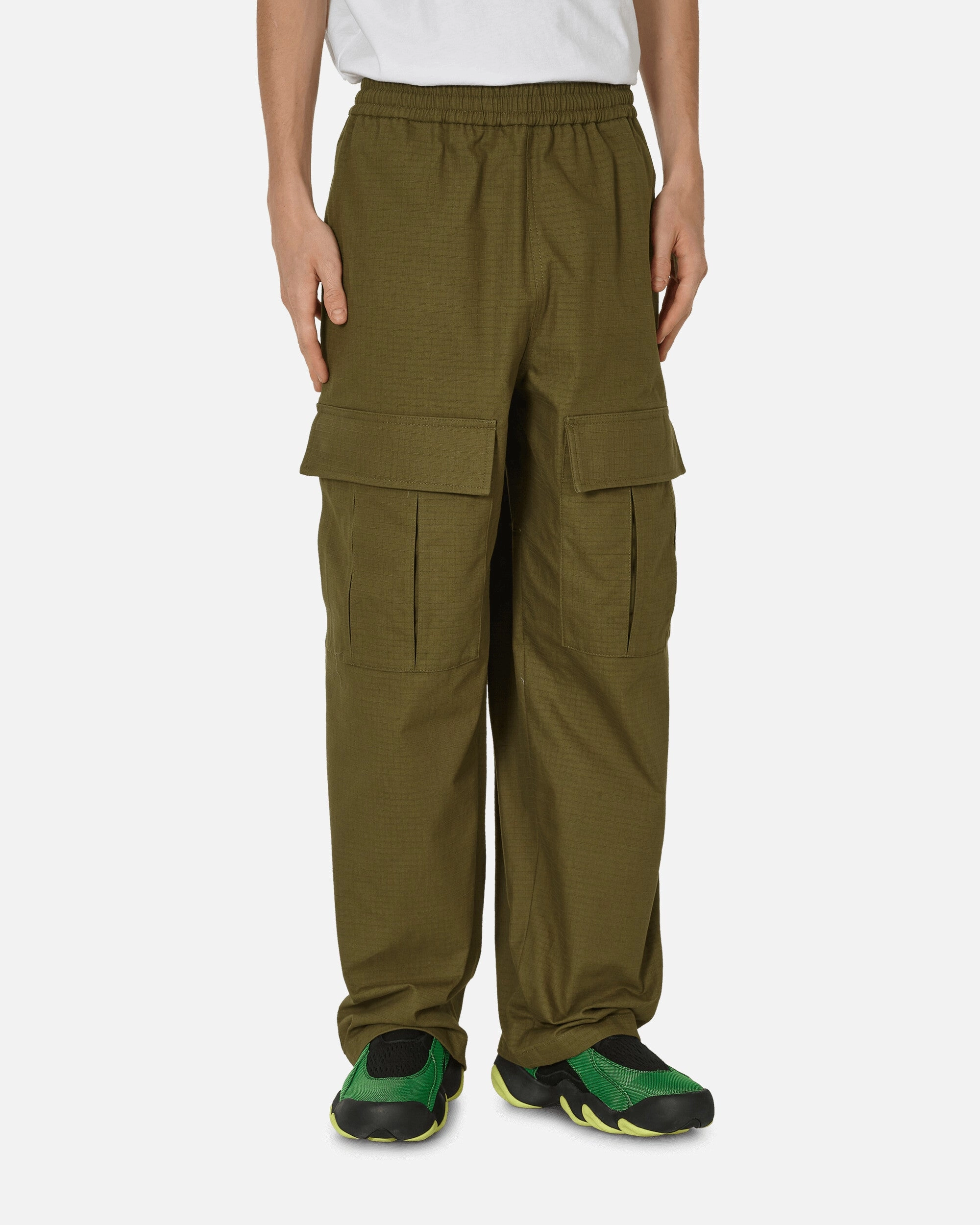 Cargo Trousers Olive Green