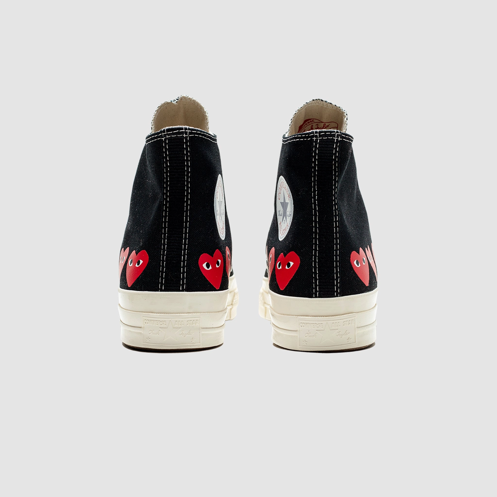 CHUCK TAYLOR ALL-STAR '70 HIGH BLACK/RED MULTI HEART