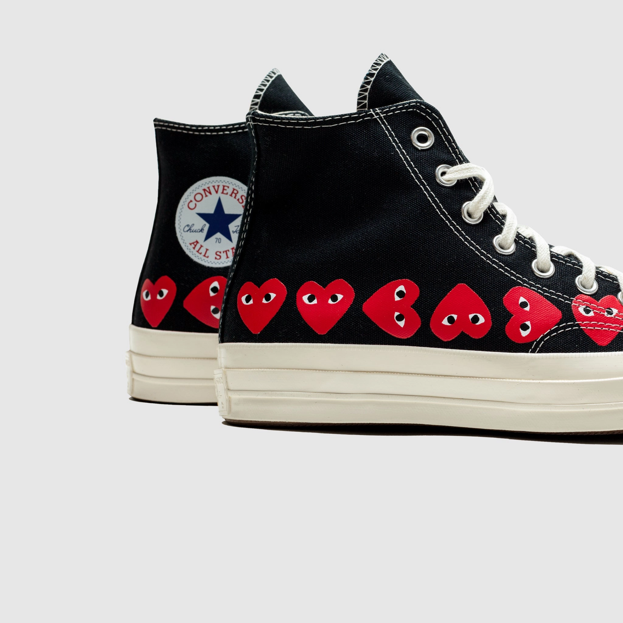 CHUCK TAYLOR ALL-STAR '70 HIGH BLACK/RED MULTI HEART