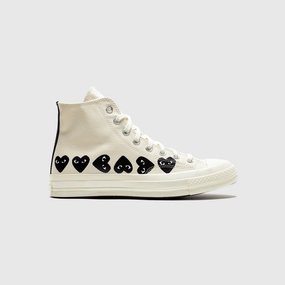 CHUCK TAYLOR ALL-STAR '70 HIGH MILK/BLACK MULTI HEART