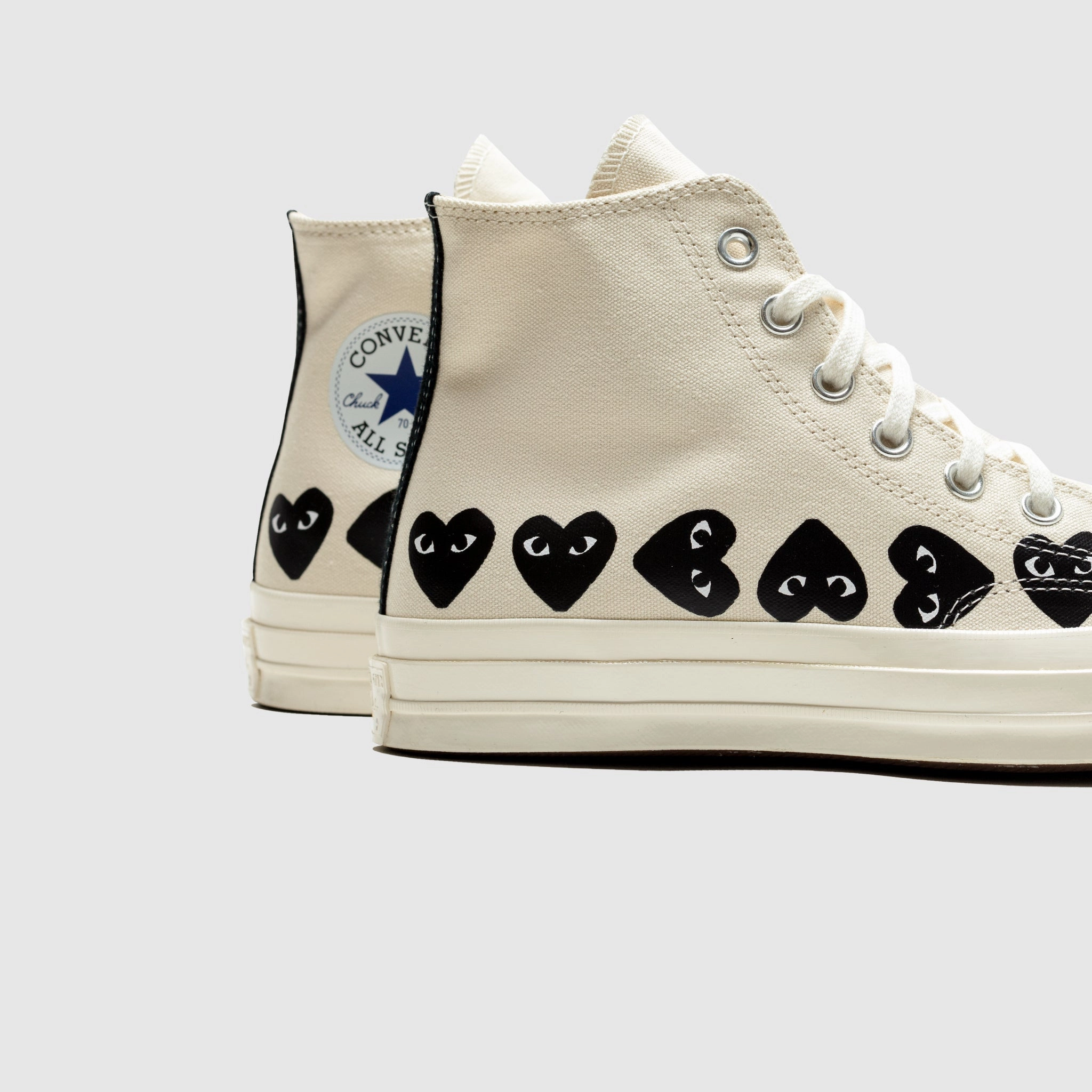 CHUCK TAYLOR ALL-STAR '70 HIGH MILK/BLACK MULTI HEART
