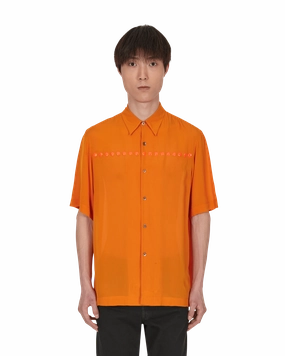 Clasen Embroidered Shirt Orange