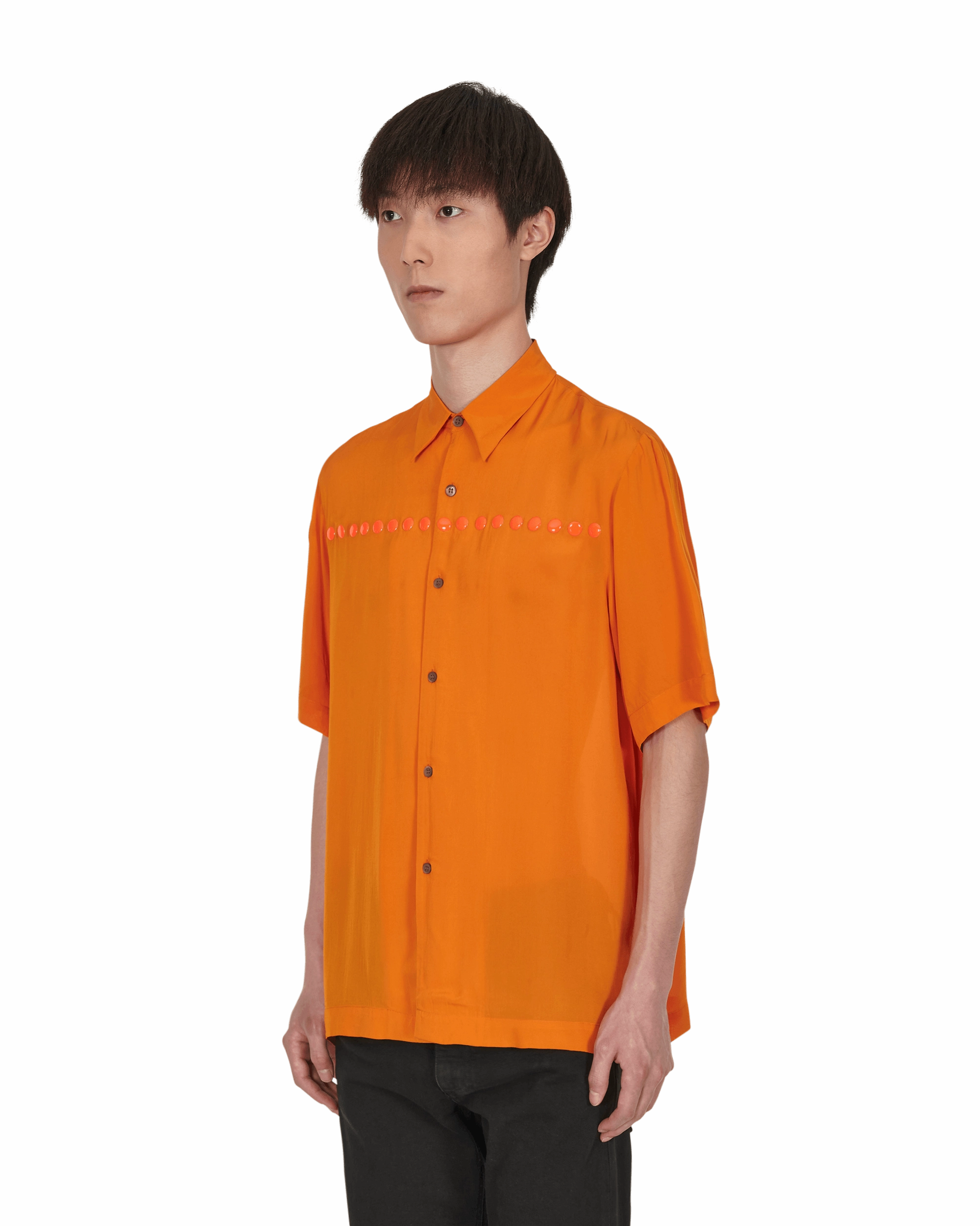 Clasen Embroidered Shirt Orange
