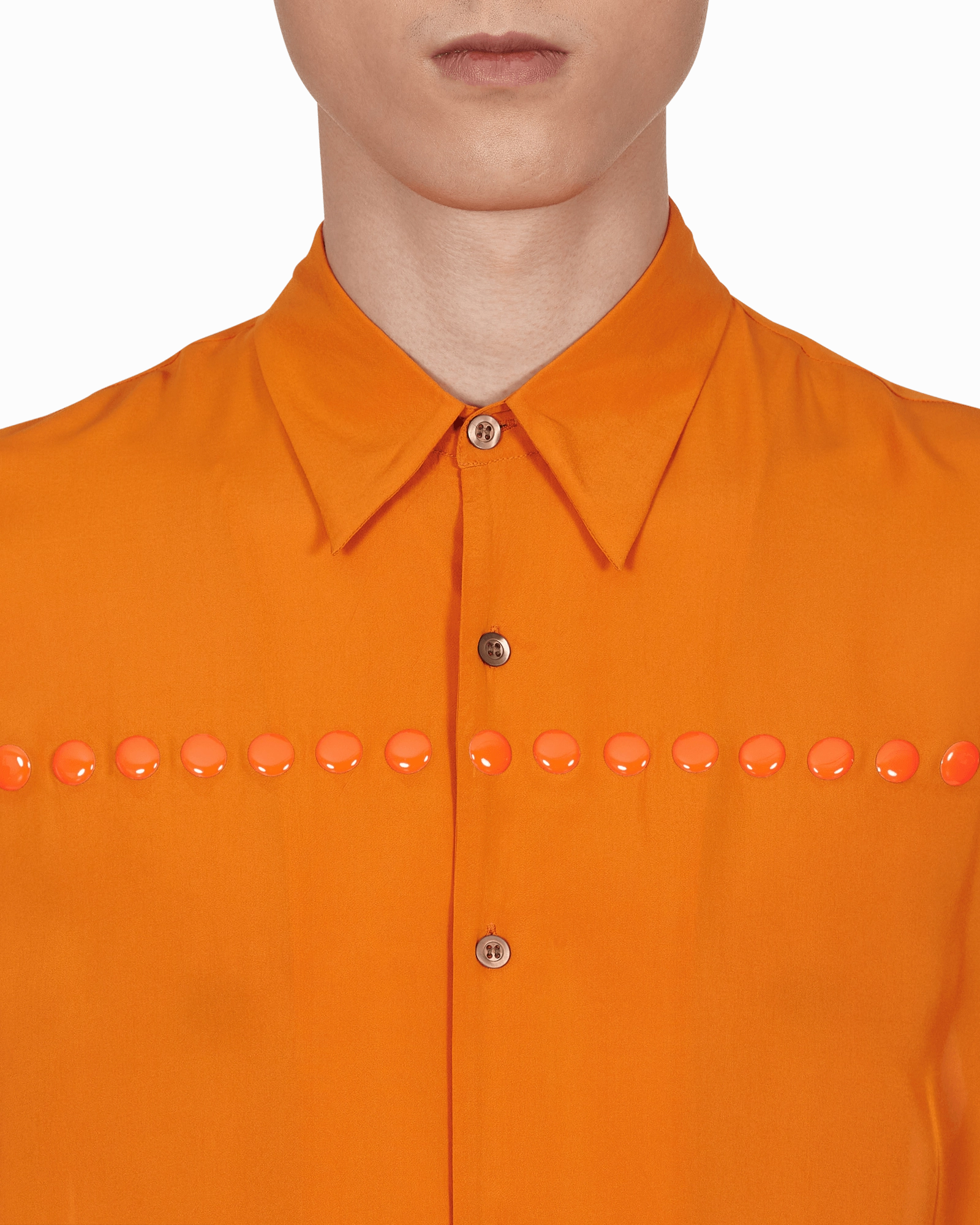 Clasen Embroidered Shirt Orange