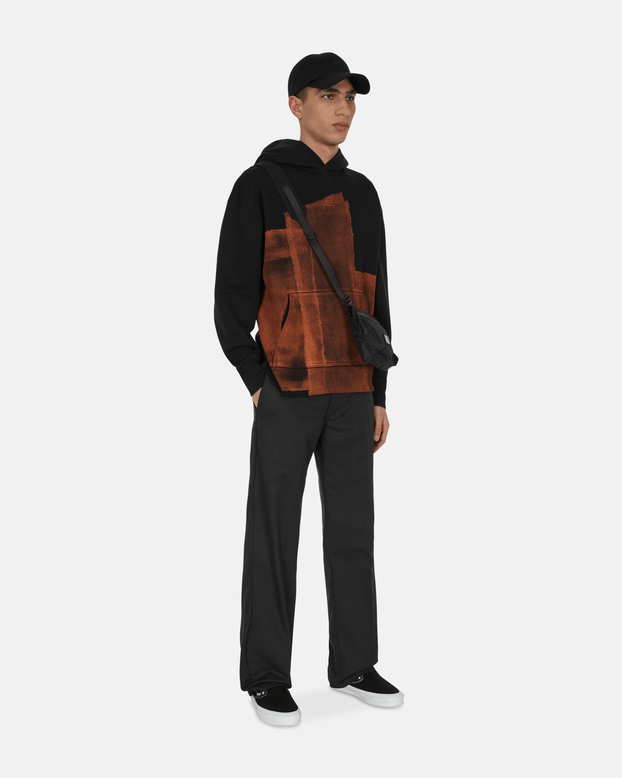 Collage Hooded Sweatshirt Black