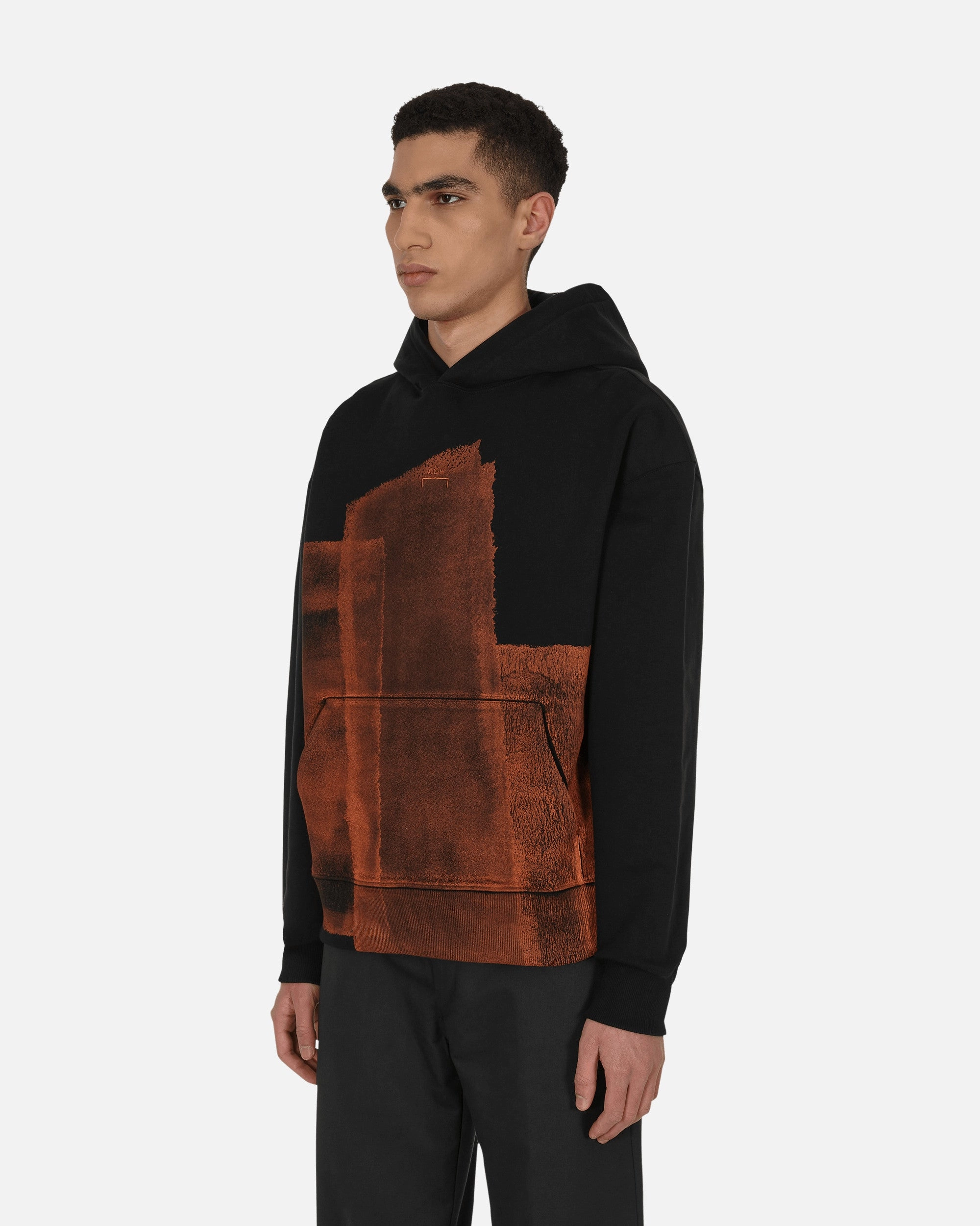 Collage Hooded Sweatshirt Black