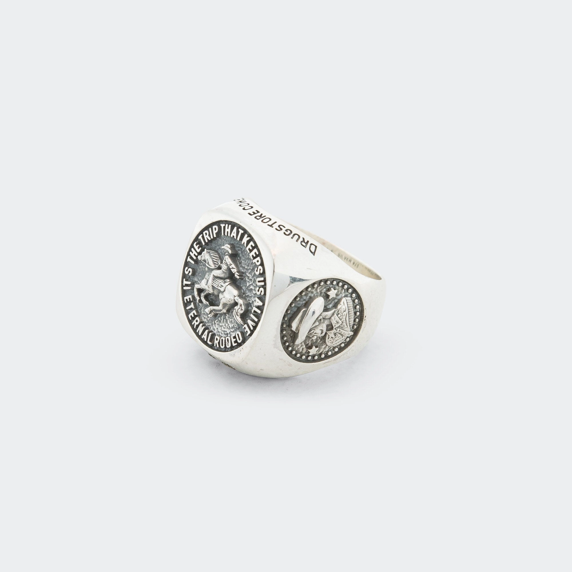 Cowboy Signet Ring - 925 Silver