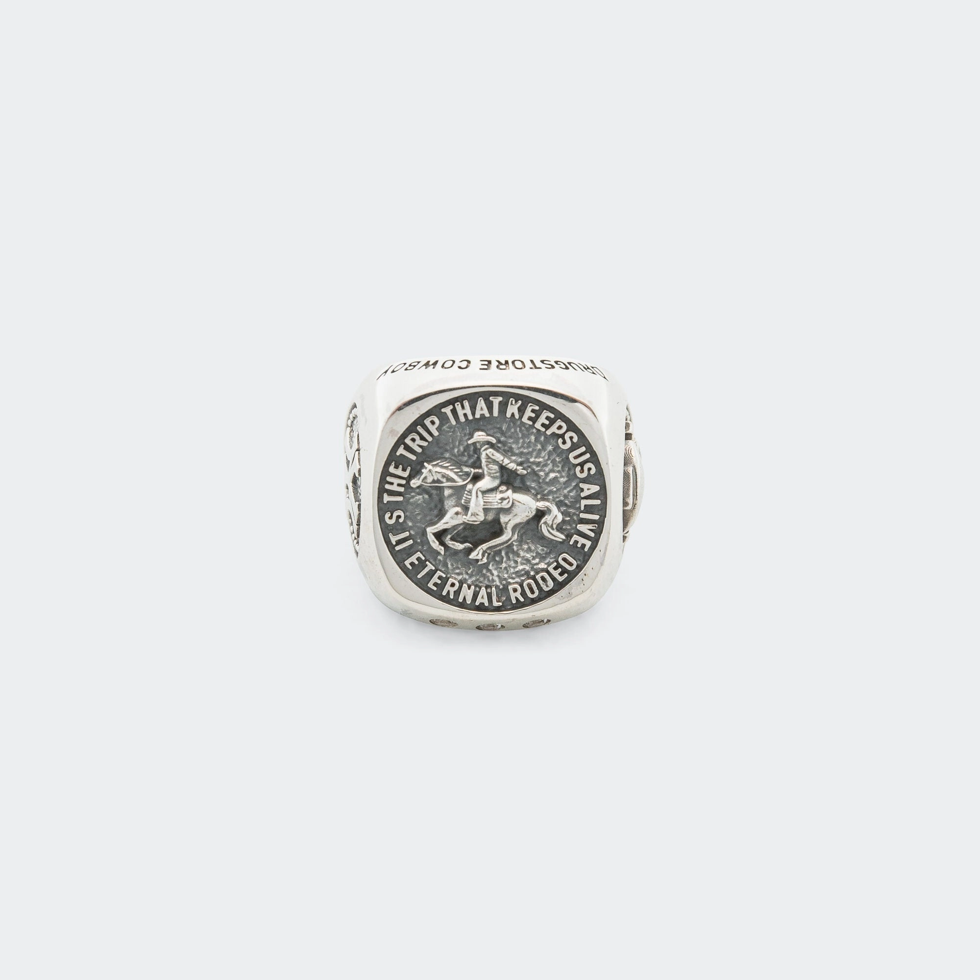 Cowboy Signet Ring - 925 Silver