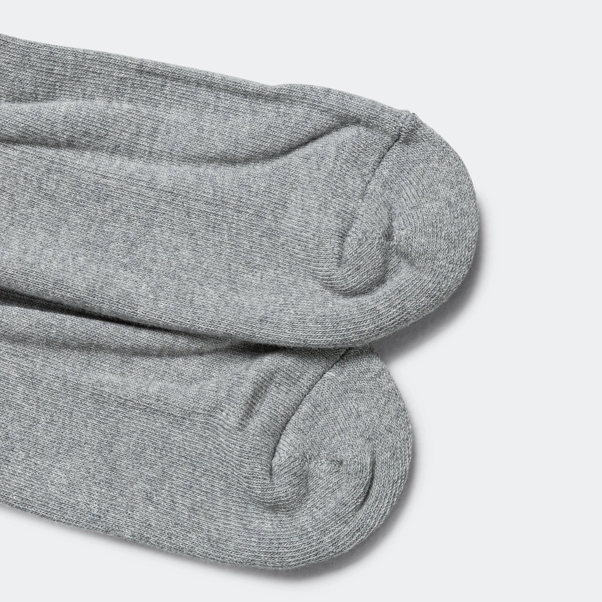 Crew Socks - Heather Grey/Navy Stripe