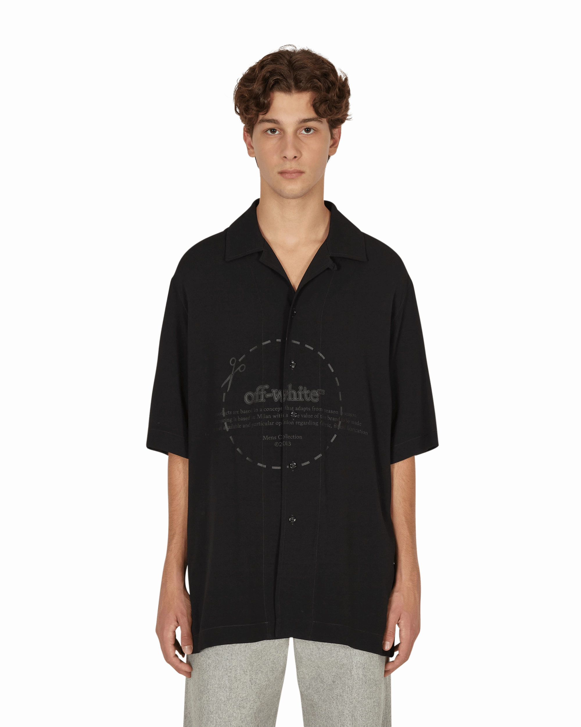 Cut Here Logo Holiday Shirt Black