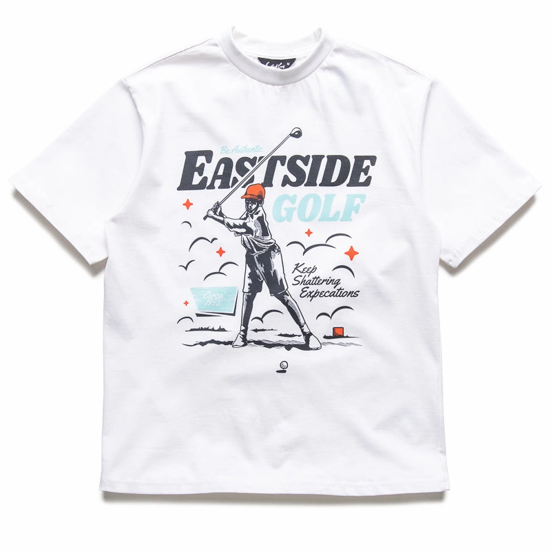 Eastside Golf Keep Shattering Expectations Tee - White