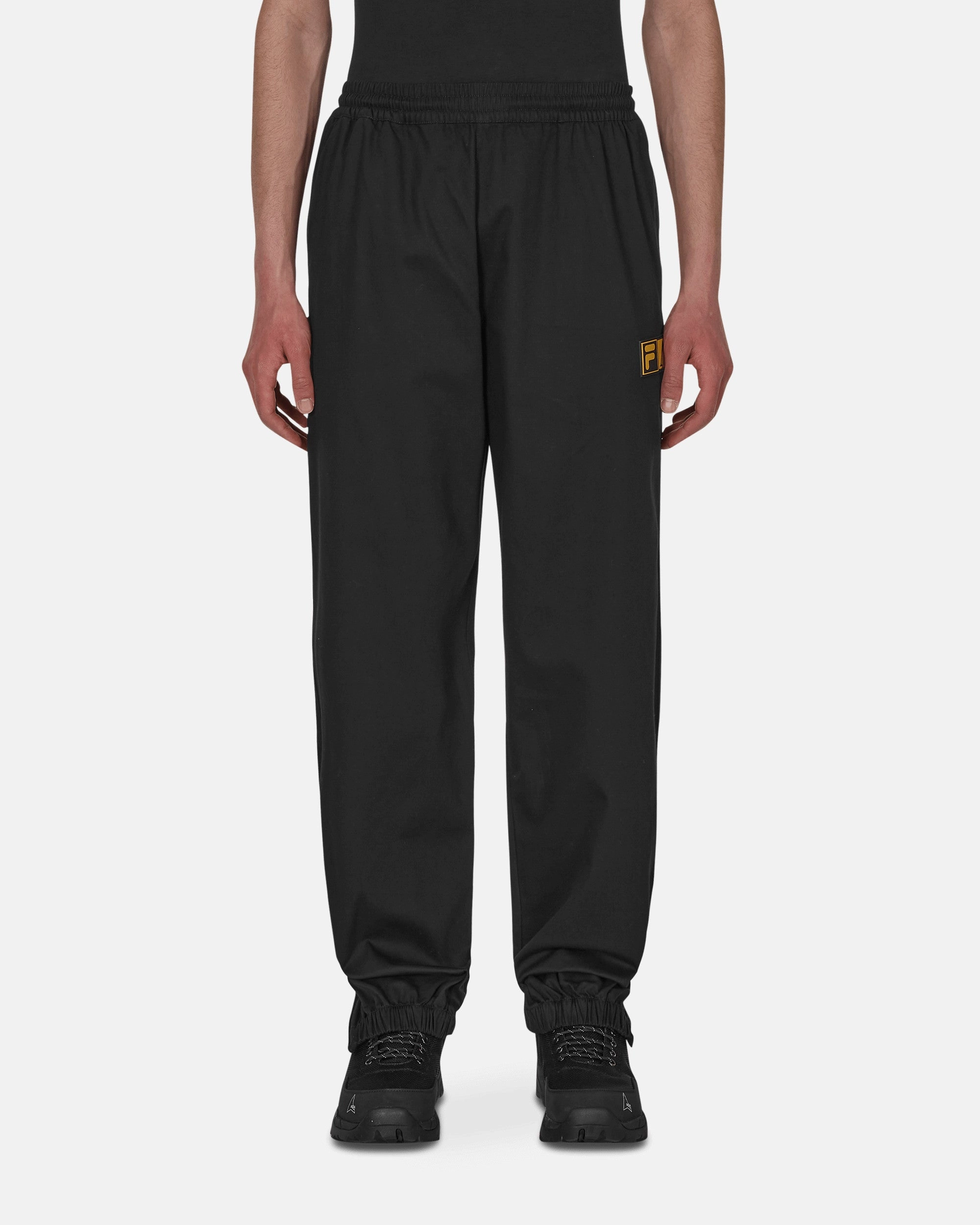 FILA Logo Twill Trackpants Black