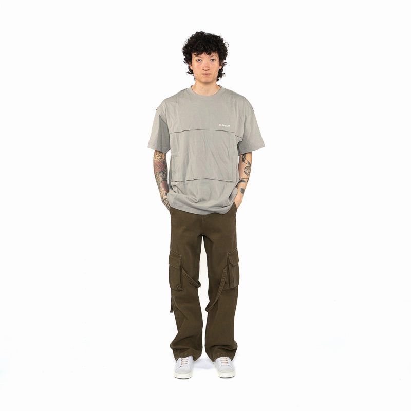 Flaneur Cut & Sew Tee - Concrete Grey