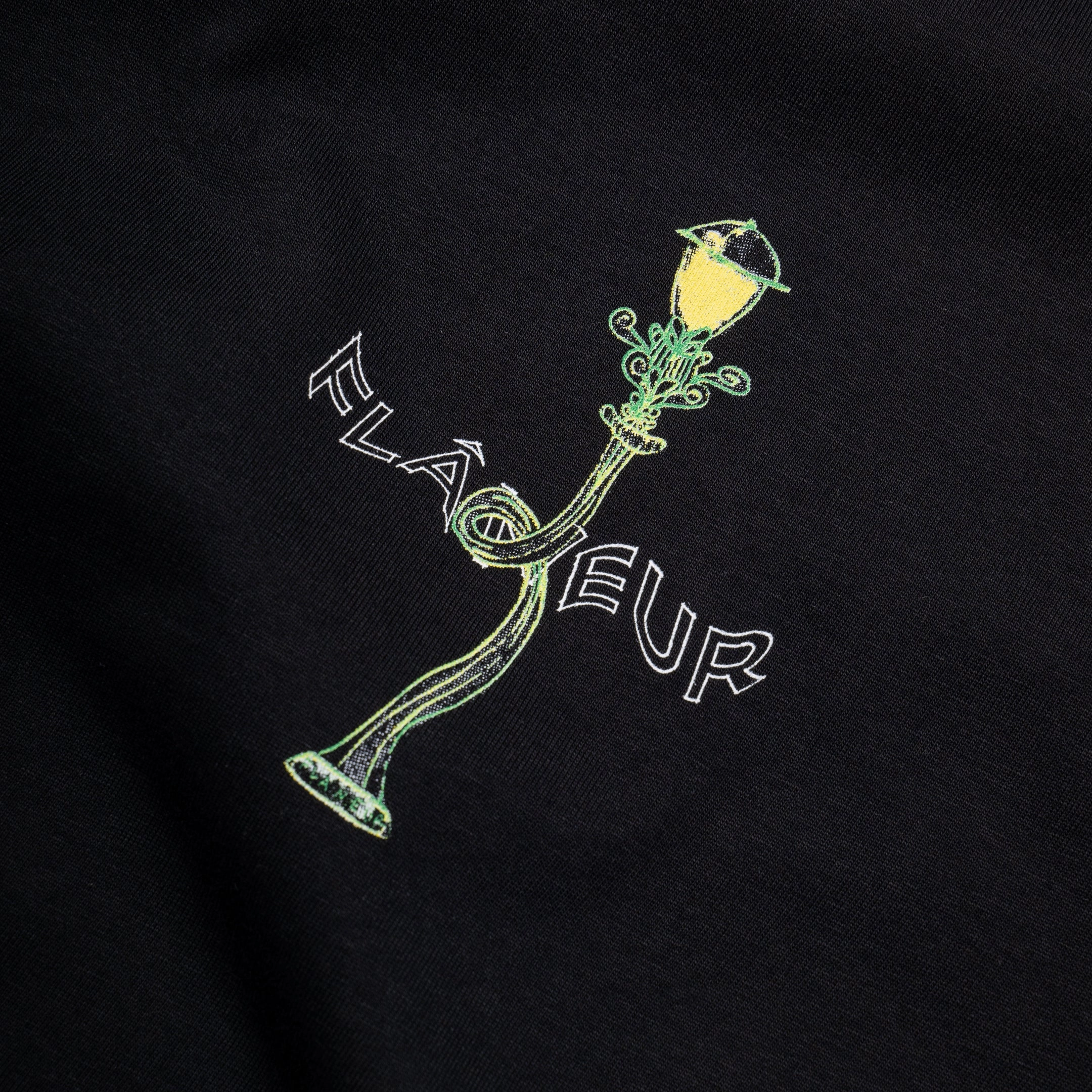 Flaneur Lantern Tee - Black