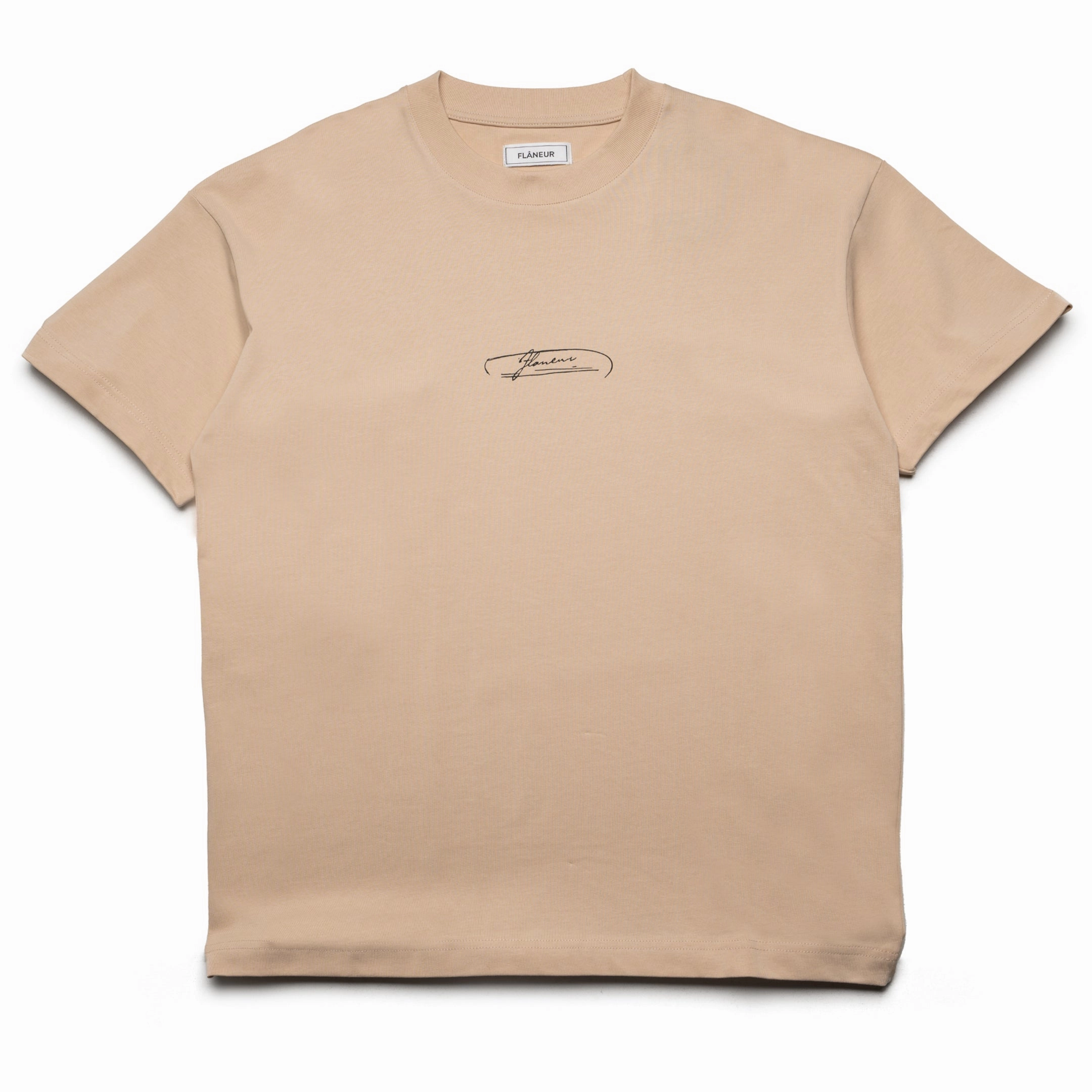 Flaneur Letter Tee - Tan
