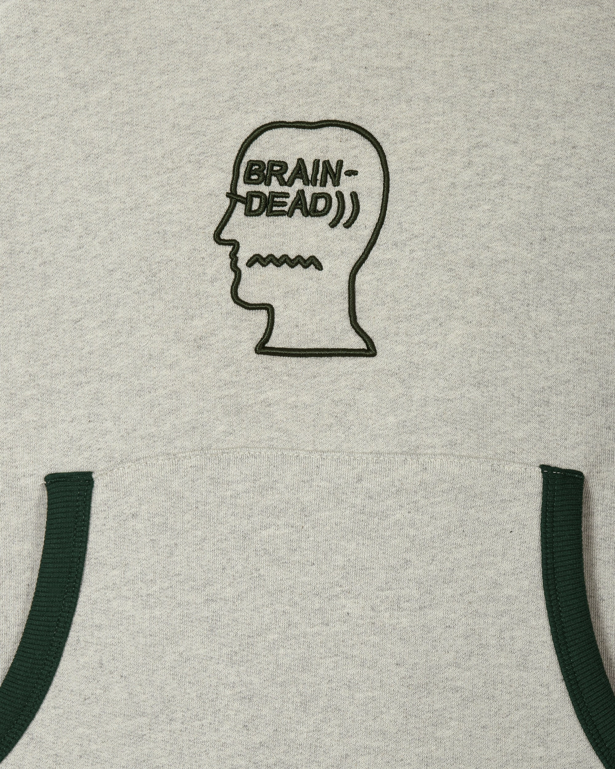 Fleece Logo Head Raglan Hoodie Oatmeal