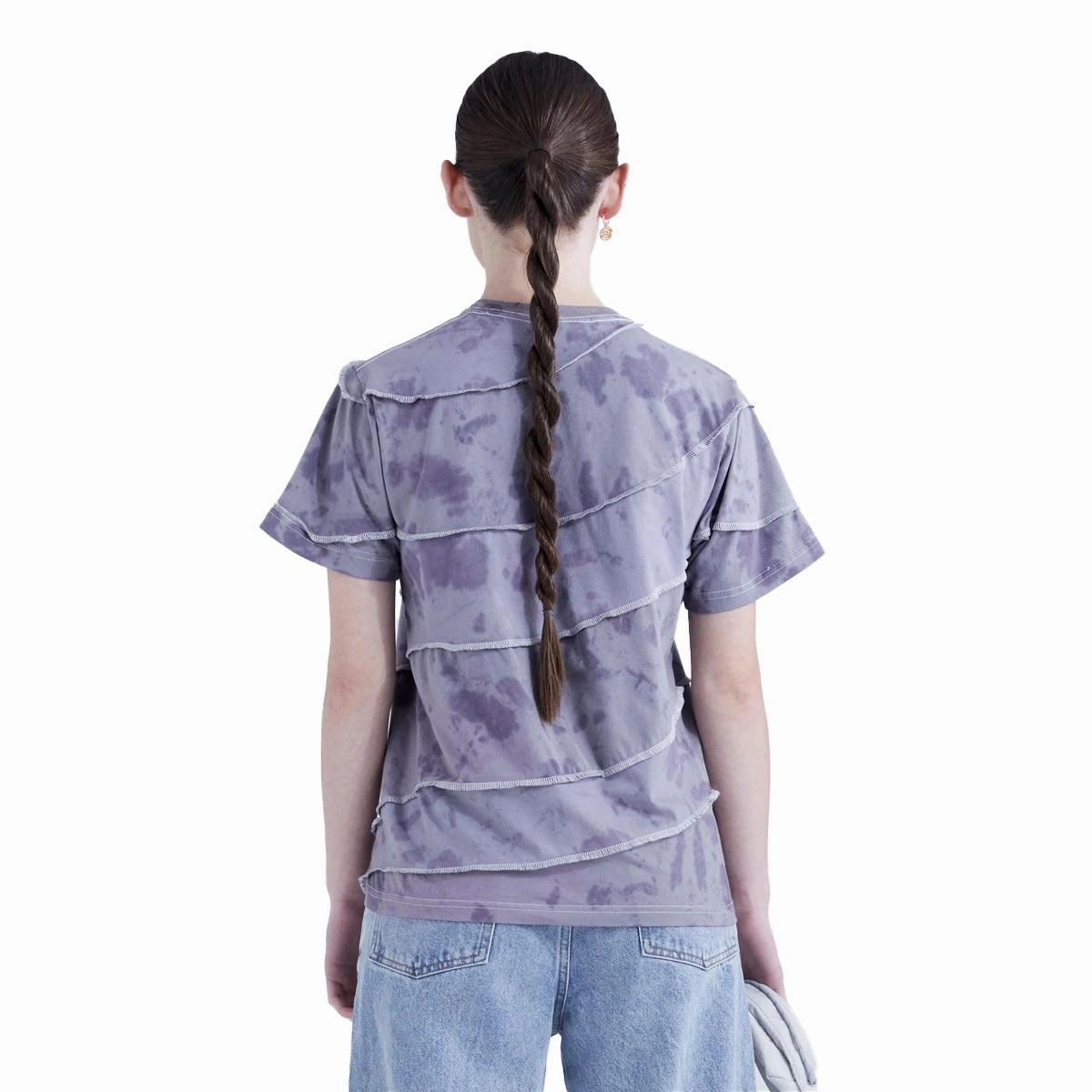 Floating Spiral Upcyle Tee 'Grey Dapple Wash'