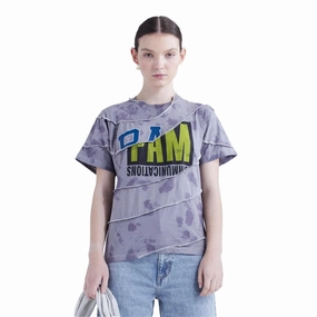 Floating Spiral Upcyle Tee 'Grey Dapple Wash'