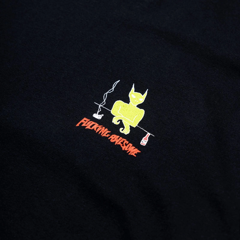 Fucking Awesome Drunk And Sad L/S Tee - Black