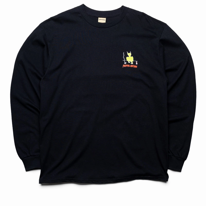Fucking Awesome Drunk And Sad L/S Tee - Black