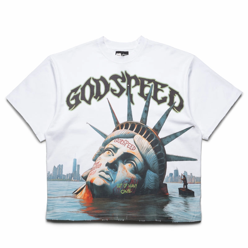 Godspeed New York Sunken Liberty Tee - White