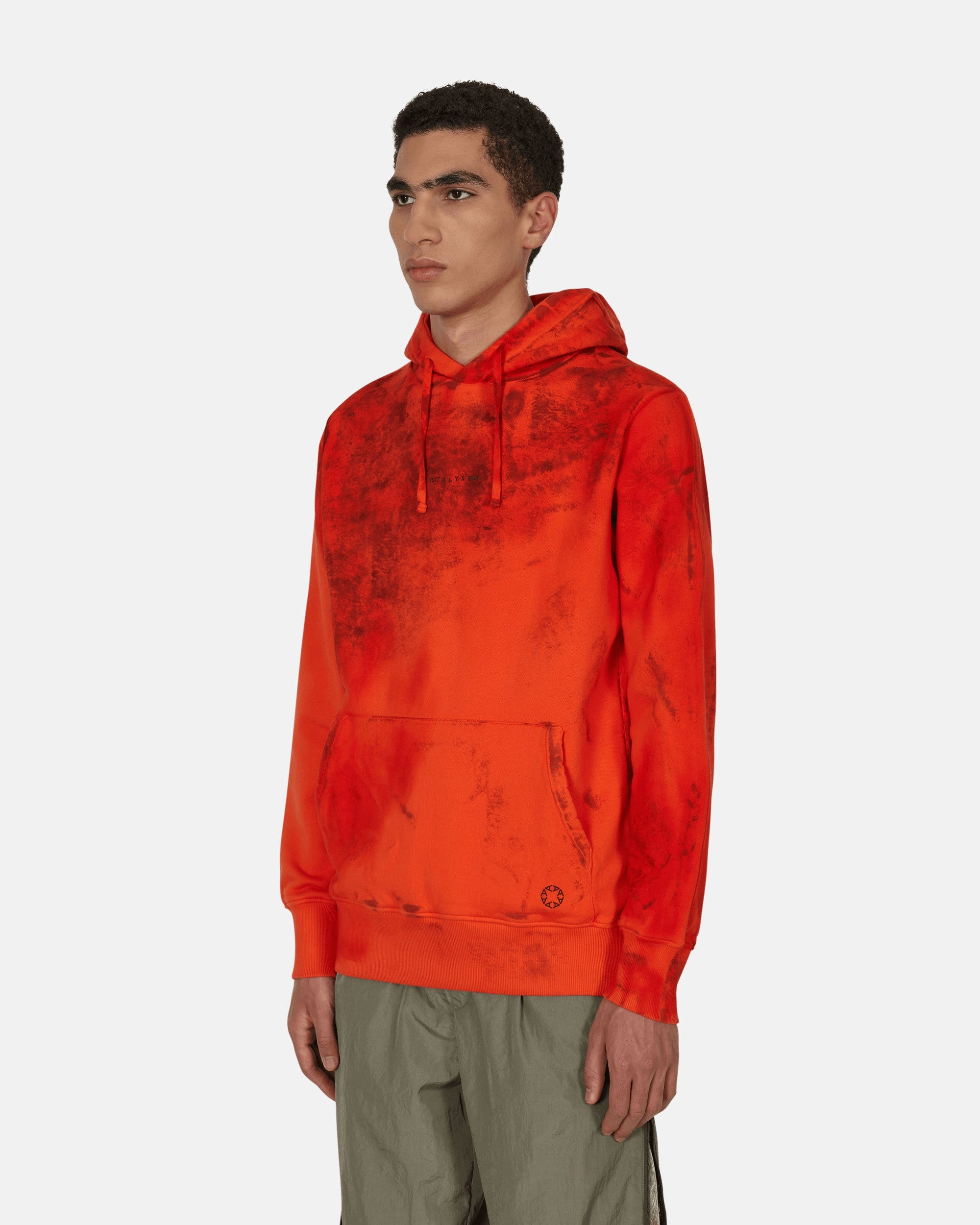 Graphic Hooded Sweatshirt Red