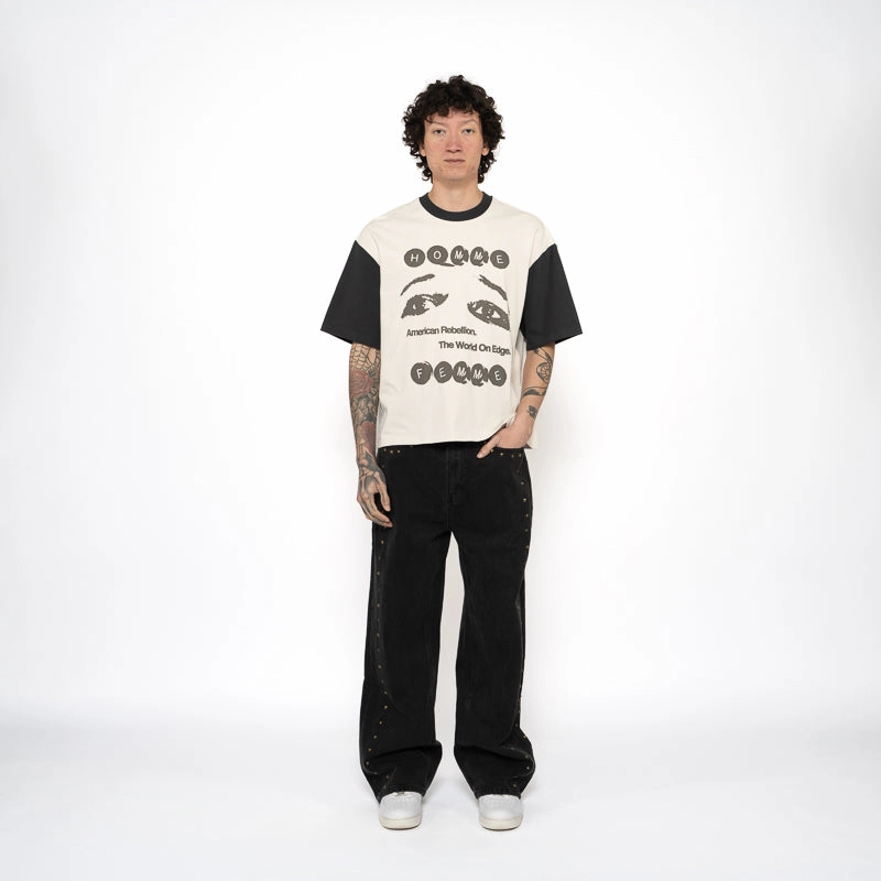 Homme Femme Teary Eye Tee - White