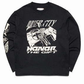 Honor The Gift L/S Driving Tee - Black