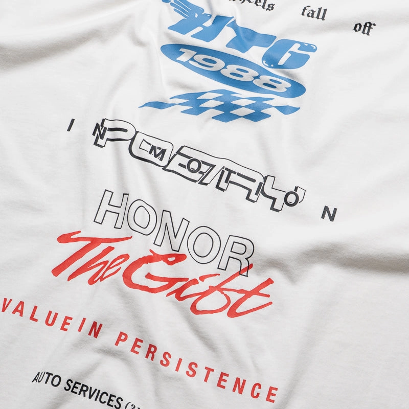 Honor The Gift Persistence Race Tee - White
