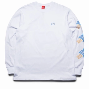 Ice Cream Dollar Pop L/S Tee - White