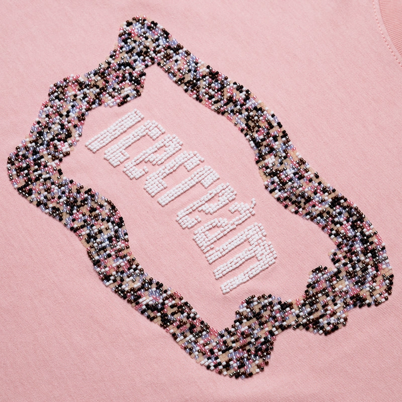 Ice Cream Flag Tee - Silver Pink