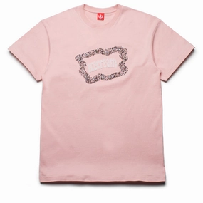 Ice Cream Flag Tee - Silver Pink