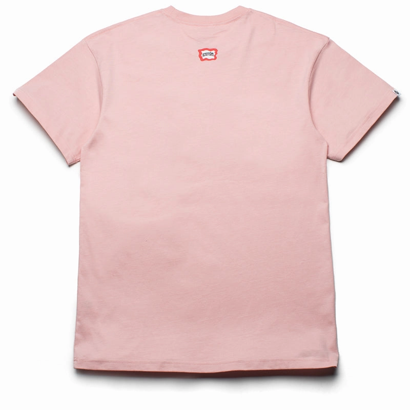 Ice Cream Flag Tee - Silver Pink